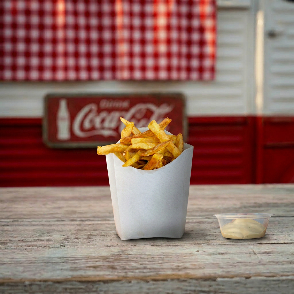 Frites double cuisson & sa sauce